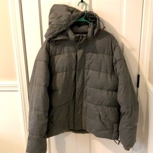 Grey Puffer Winter Jacket